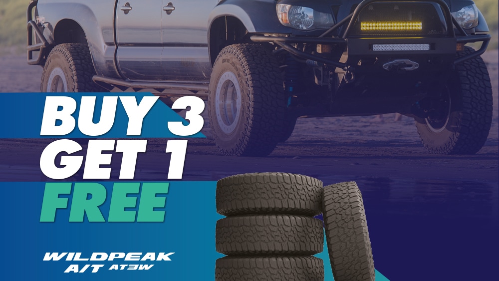 Buy 3 Falken Wildpeak AT3W Tyres and get the 4th FREE