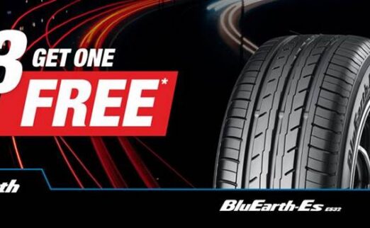 Buy 3 Yokohama BluEarth ES32 Tyres and get 4th FREE!*