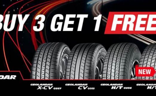 Buy 3 Yokohama 4WD Geolander Tyres and get 4th FREE!*